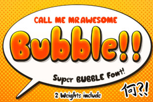 Awesome Bubble: A Charming Font for Creative Makers