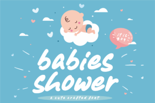 Babies Shower: A Charming Display Font for Creative Projects