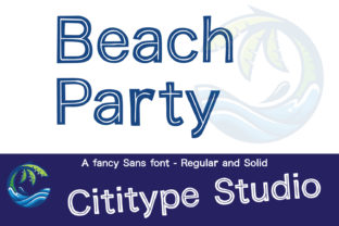 Beach Party: A Friendly Display Font for Creative Projects