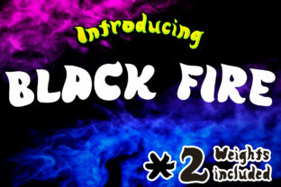 Black Fire: A Playful Display Font for Creative Crafters