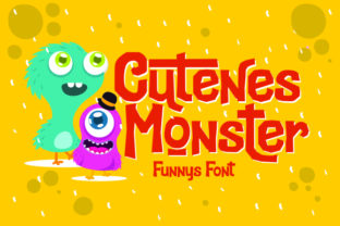 Cutenes Monster: A Charming Display Font for Creative Projects