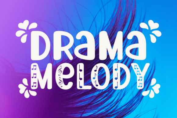 Discover Drama Melody: A Charming Display Font for Creative Projects