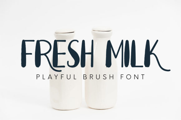 Enhance Your Brand with Fresh Milk Font