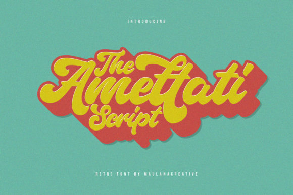 Exploring Amettati: A Nostalgic Display Font