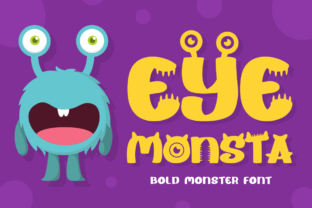 Eye Monsta: A Bold and Fun Display Font for Editorial Design