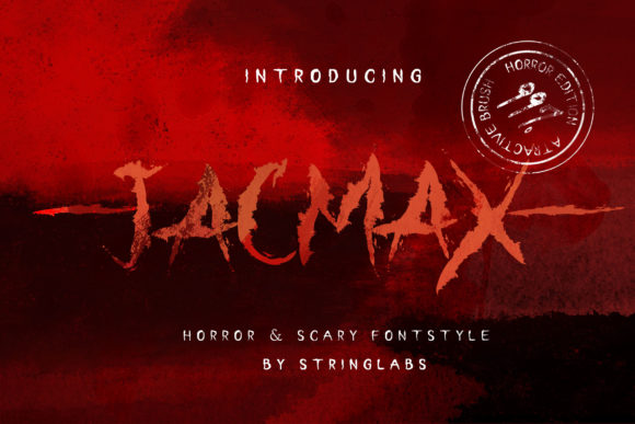 Jacmax: A Scary Display Font for Bold Editorial Design