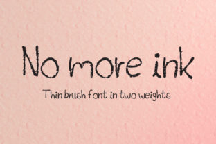 No More Ink: A Fun and Quirky Display Font for Crafters