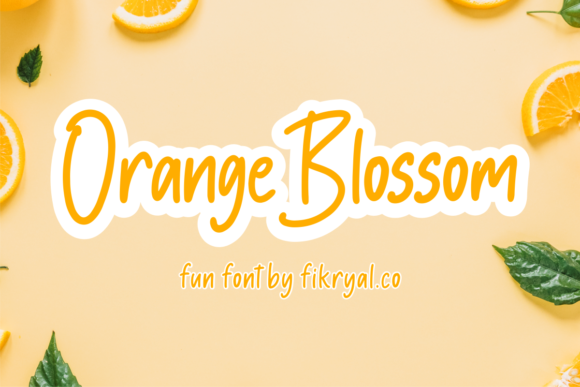 Orange Blossom: A Fun and Quirky Display Font for Crafters