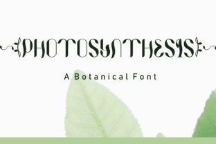Photosynthesis: The Enchanting Font for Creative Branding