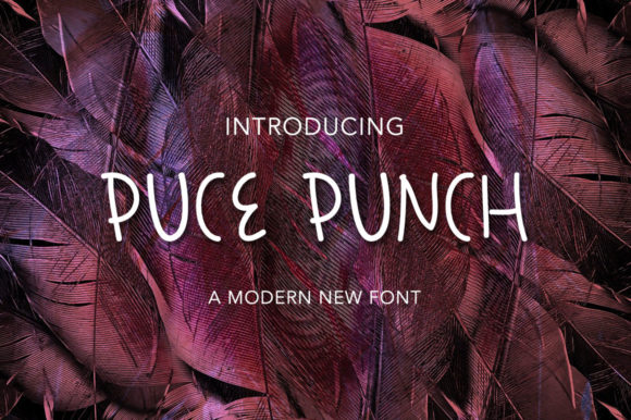 Puce Punch: A Handwritten Font for Crafty Creations