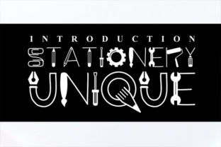 Stationary Unique: A Display Font for Creative Campaigns