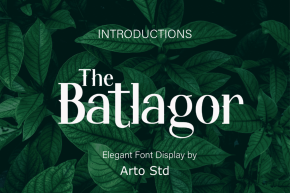 The Batlagor: A Retro Display Font for Crafters