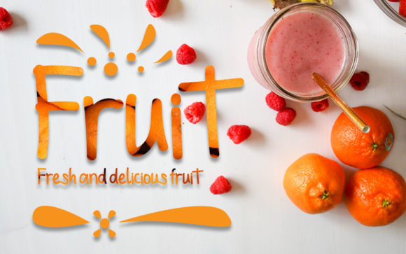 The Fruit Font for Editorial and Content Design