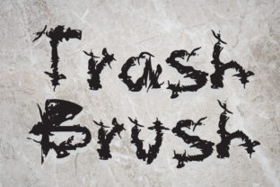 Trash Brush: A Casual Display Font for Modern Web Design