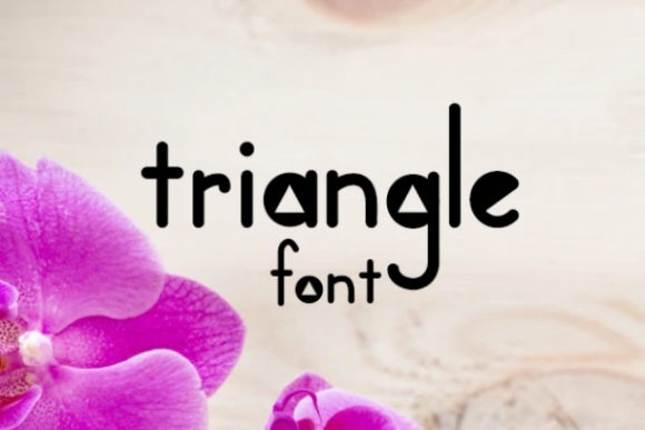 Triangle: A Magical Display Font for Crafters and Designers