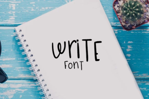 Write: A Charming Display Font for Engaging Campaigns